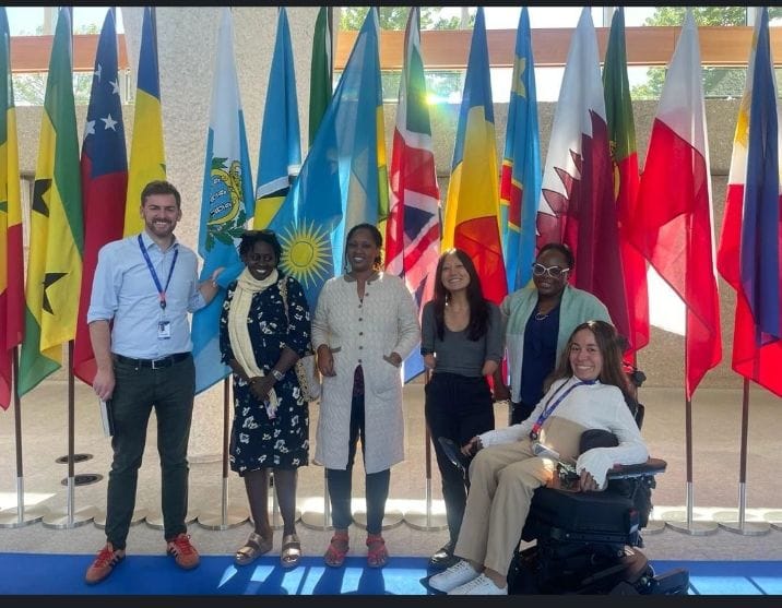 #HSMD,#RNADW had an opportunity to meet the members of the International Labour Organization (ILO)'s #Disability and inclusion team to discuss the #LabourMarket situation for people with disabilities in #Rwanda&ways to improve the situation. @Winnie @ILO @DRF @Dative #CEDAWRW ,Event of May 2024 GENEVA Switzerland